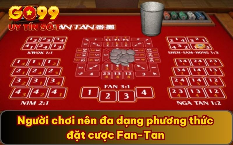 Cách chơi Fan-Tan Cùng Hướng Dẫn Chi Tiết Từ A–Z Cho Tân Thủ 5 Người chơi nên đa dạng phương thức đặt cược Fan-Tan