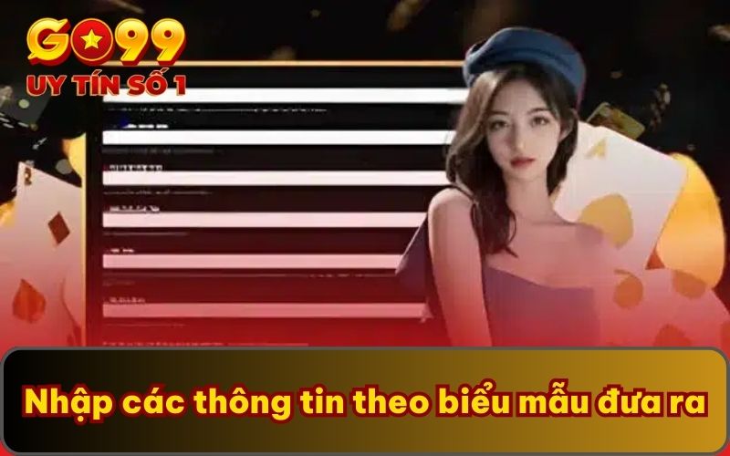 Hướng Dẫn Đăng Ký 2 Nhập các thông tin theo biểu mẫu đưa ra